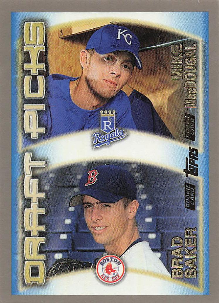2000 Topps Baseball Mike MacDougal / Brad Baker DPK, RC #455 Rookie