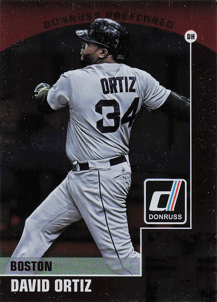 2015 Donruss Baseball Donruss Preferred Bronze David Ortiz #35
