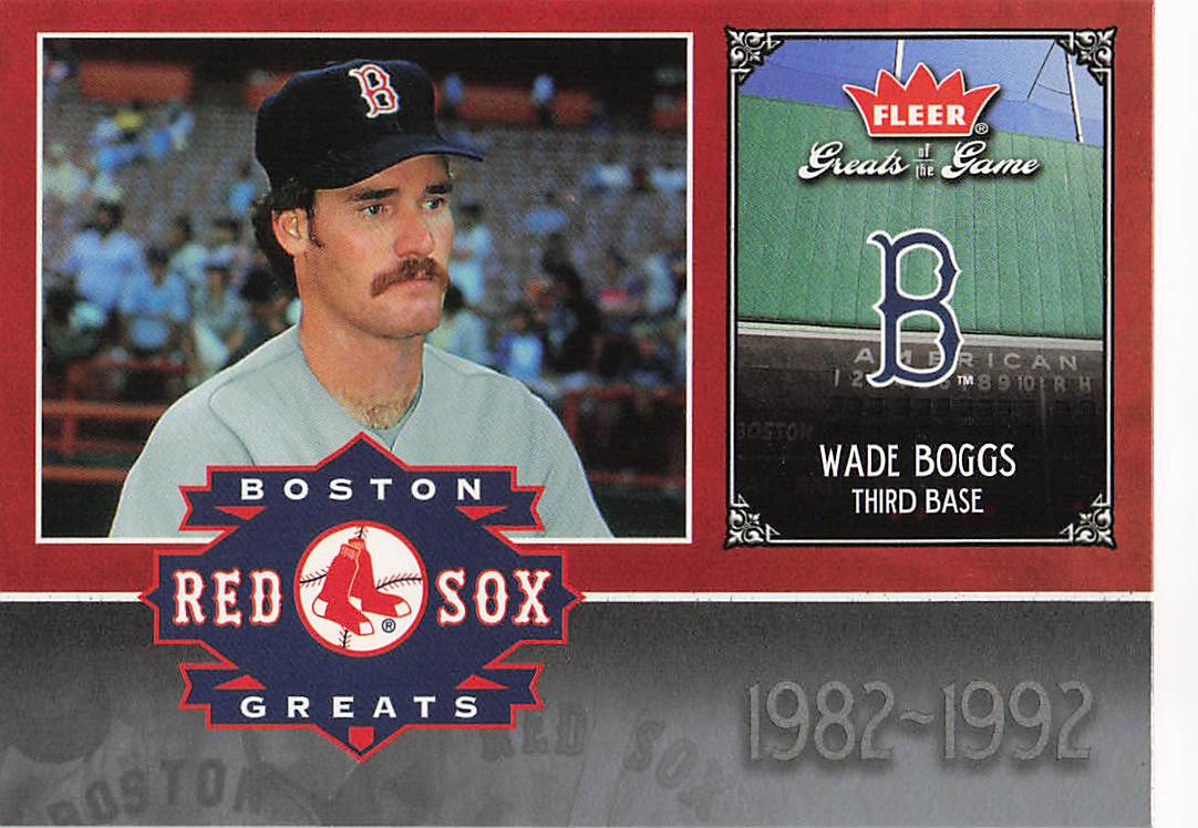 2006 Fleer Greats of the Game Baseball Red Sox Greats Wade Boggs #BOS-WB