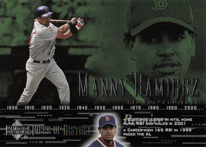2002 Upper Deck Piece of History Baseball Manny Ramirez #27