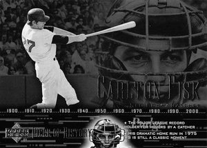 2002 Upper Deck Piece of History Baseball Carlton Fisk #23