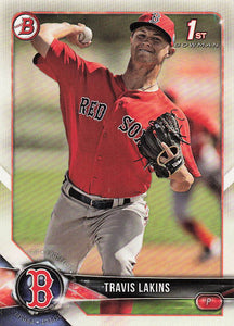 2018 Bowman Baseball Prospects Travis Lakins #BP139