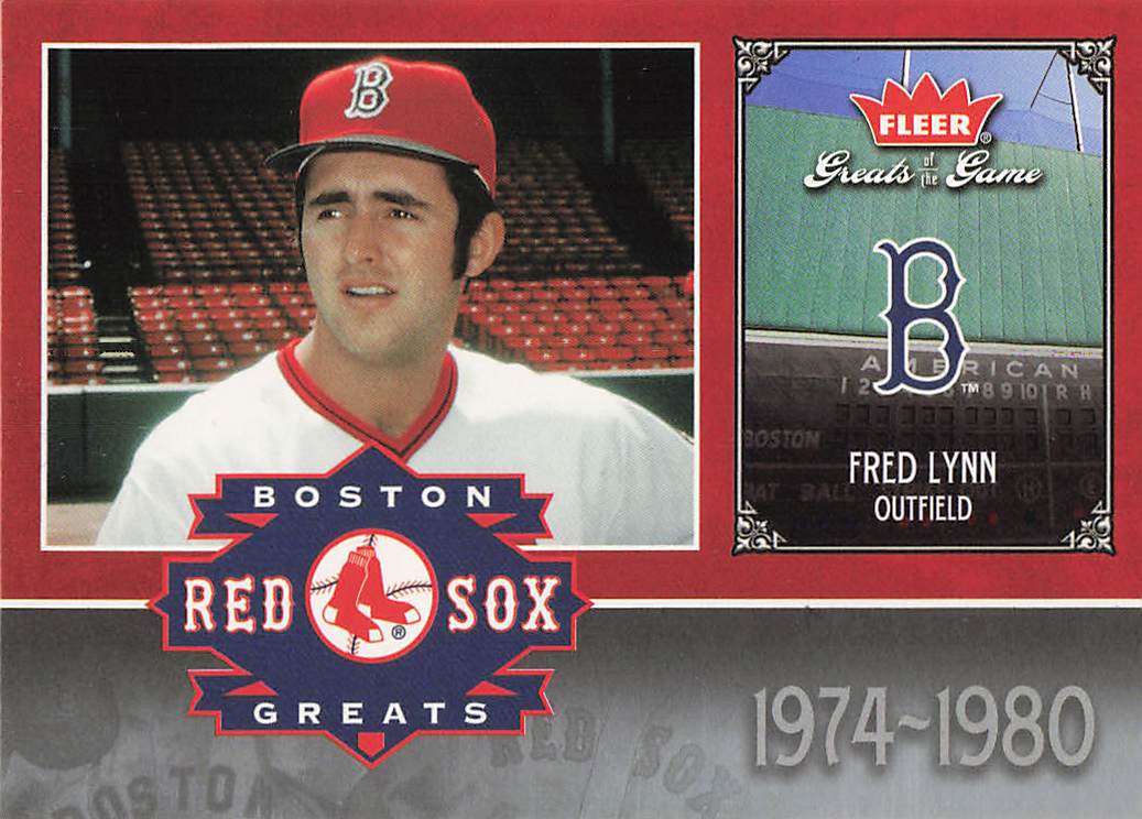 2006 Fleer Greats of the Game Baseball Red Sox Greats Fred Lynn #BOS-FL