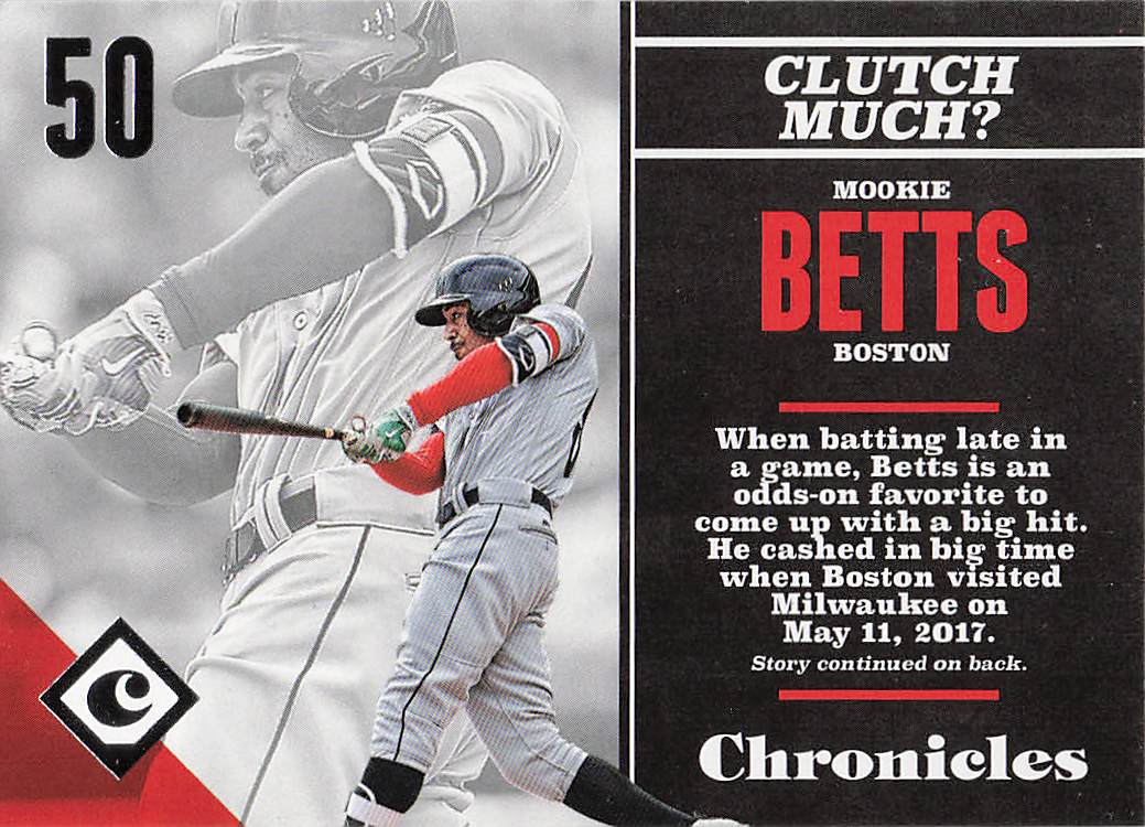 2017 Panini Chronicles Baseball Mookie Betts #86