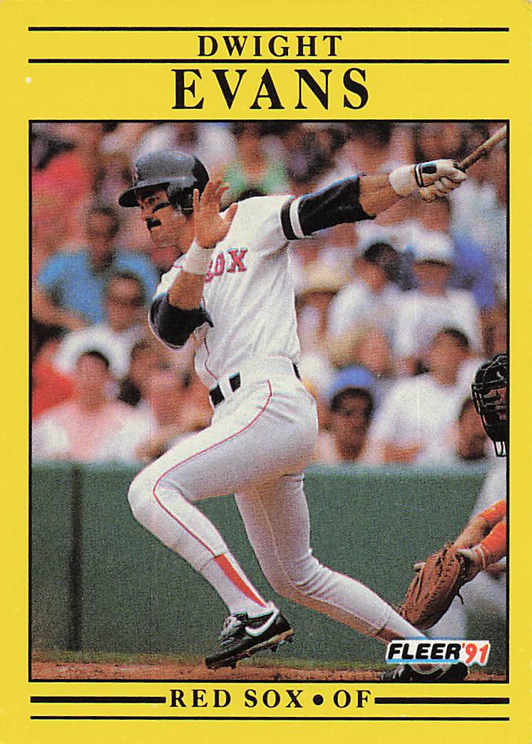1991 Fleer Baseball Dwight Evans #93
