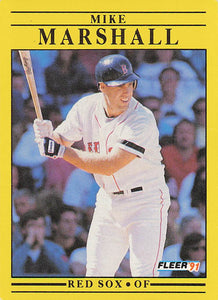 1991 Fleer Baseball Mike Marshall #102b