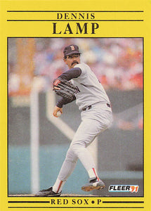 1991 Fleer Baseball Dennis Lamp #101