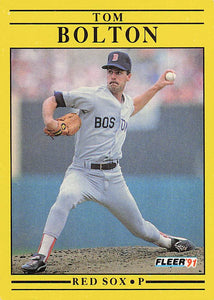 1991 Fleer Baseball Tom Bolton #87
