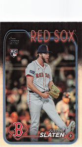 2024 Topps Update Baseball Rainbow Foil Justin Slaten #US178 Rookie