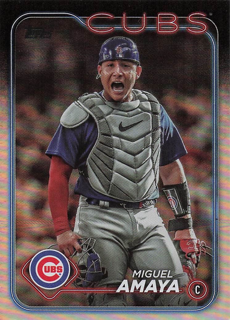 2024 Topps Baseball Rainbow Foil Miguel Amaya #319