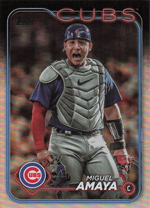 2024 Topps Baseball Rainbow Foil Miguel Amaya #319
