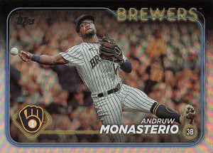 2024 Topps Baseball Rainbow Foil Andruw Monasterio #240