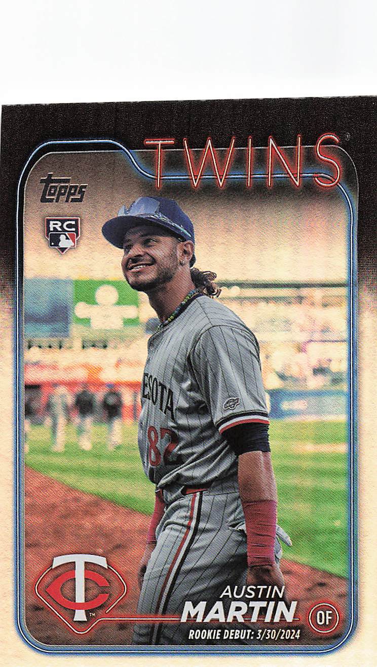 2024 Topps Update Baseball Rainbow Foil Austin Martin #US114