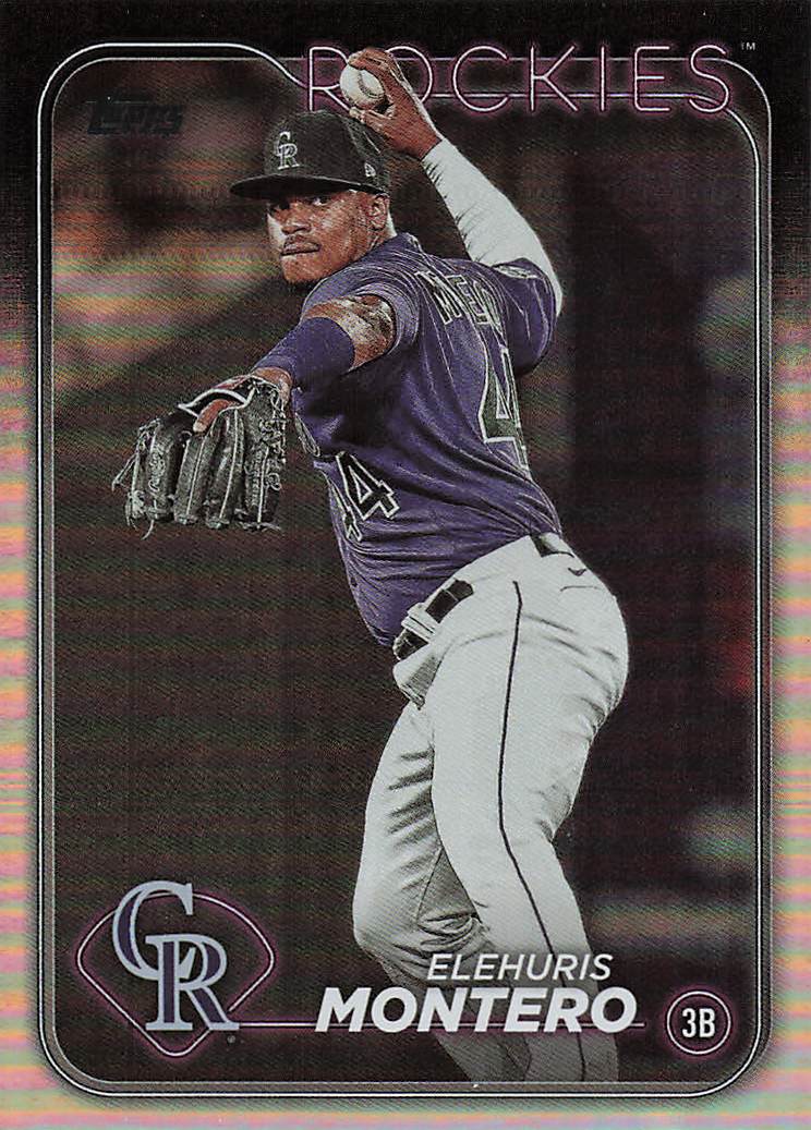 2024 Topps Baseball Rainbow Foil Elehuris Montero #341