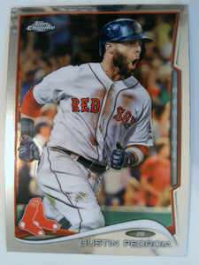 2014 Topps Chrome Baseball Dustin Pedroia #204
