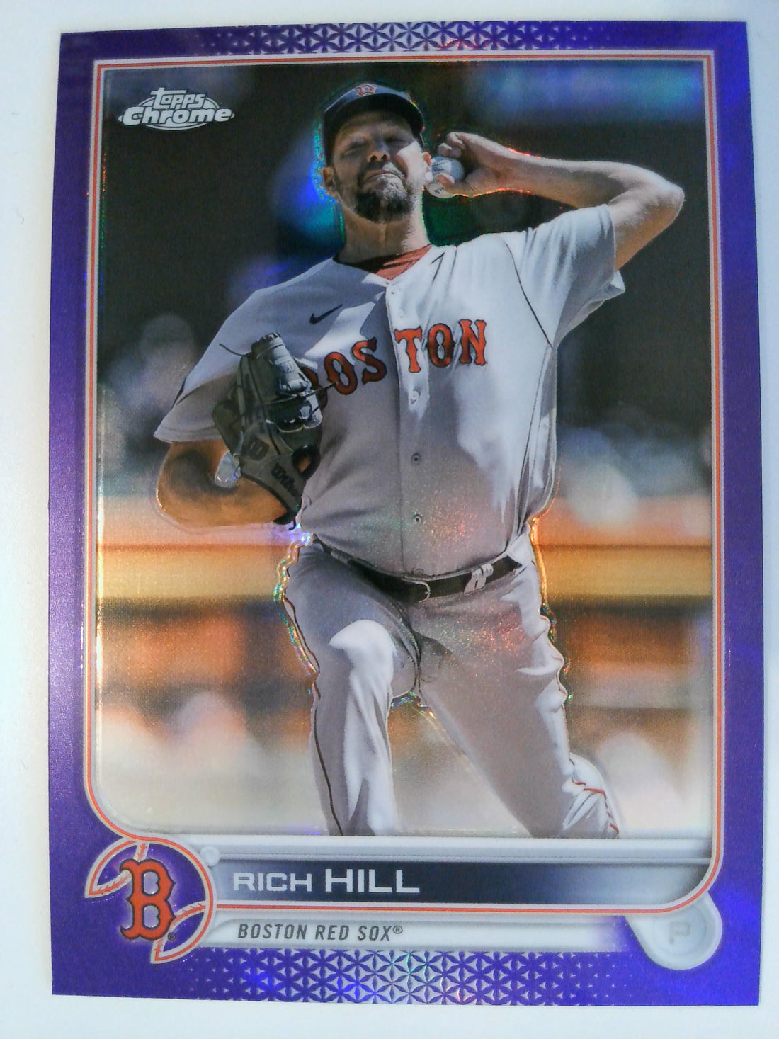 2022 Topps Chrome Update Baseball Purple Refractor Rich Hill #USC184