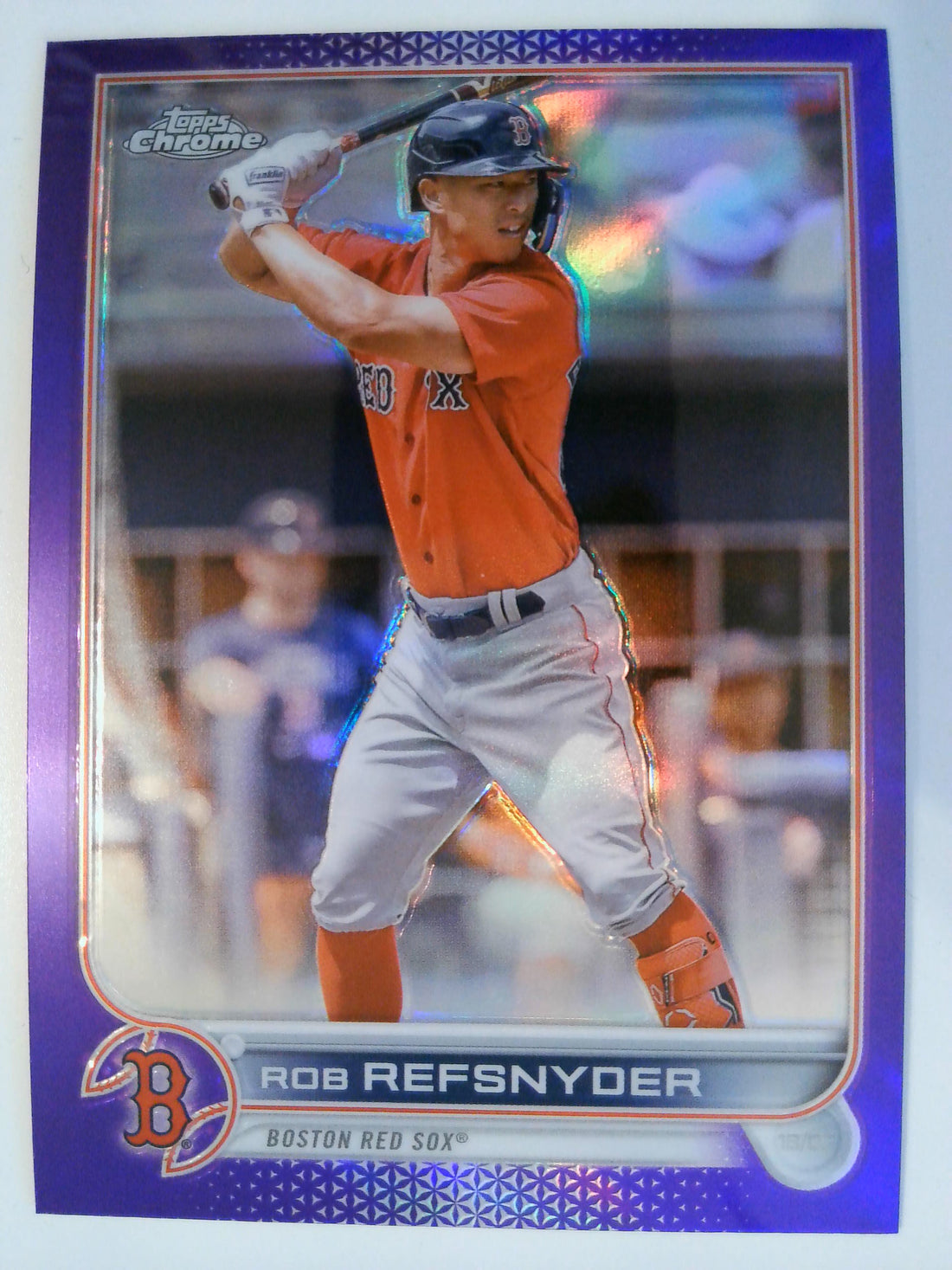 2022 Topps Chrome Update Baseball Purple Refractor Rob Refsnyder #USC29