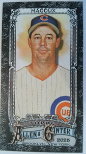 2025 Topps Allen & Ginter Baseball Mini Black Border Greg Maddux #41
