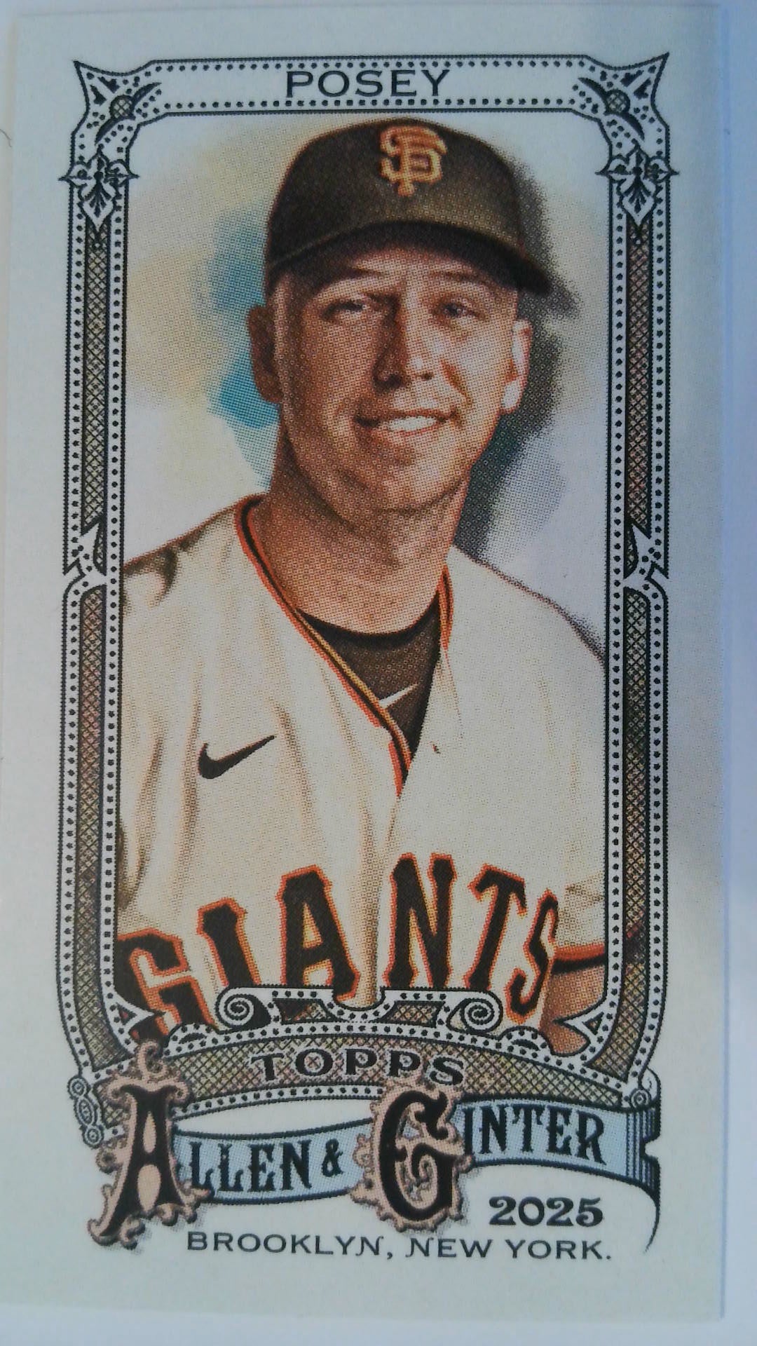 2025 Topps Allen & Ginter Baseball Mini Buster Posey #45