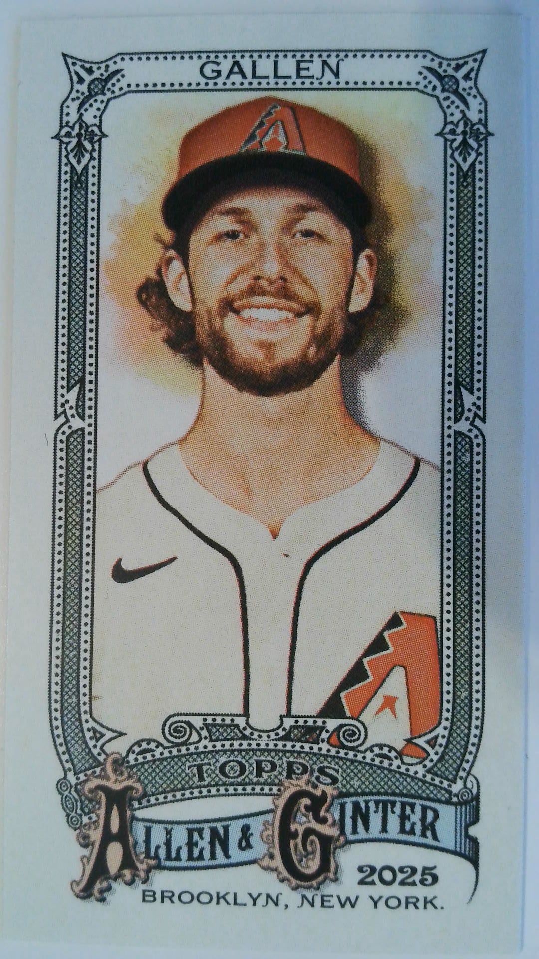 2025 Topps Allen & Ginter Baseball Mini Zac Gallen #155