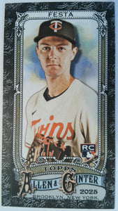 2025 Topps Allen & Ginter Baseball Mini Black Border David Festa #249 Rookie