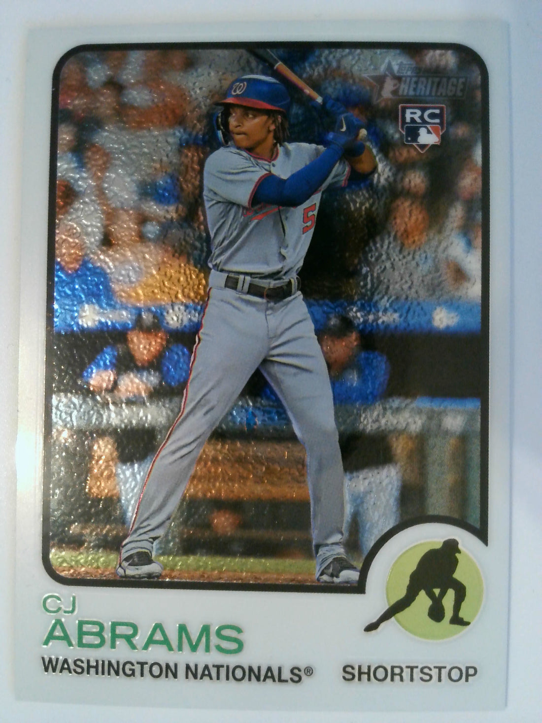 2022 Topps Heritage Baseball Chrome 444/999 CJ Abrams #501