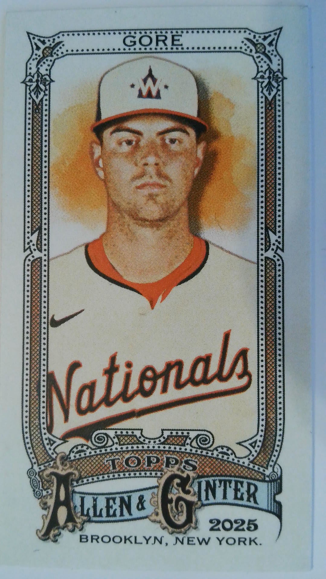 2025 Topps Allen & Ginter Baseball Mini Allen & Ginter Back MacKenzie Gore #244