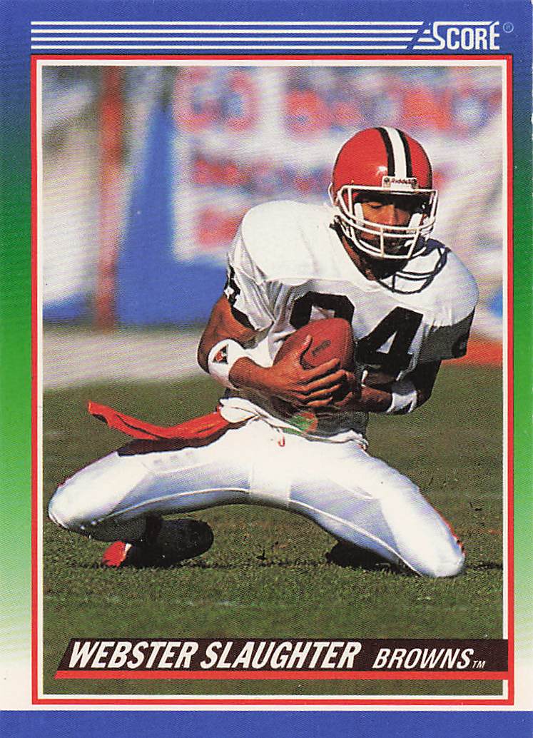 1990 Score Football Webster Slaughter #355