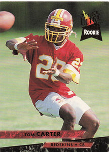 1993 Ultra Football Tom Carter #481 Rookie