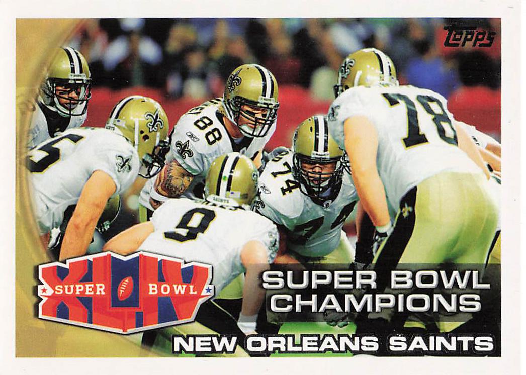 2010 Topps Football Super Bowl Champions #346