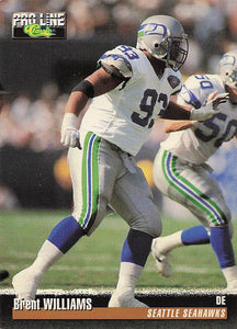 1995 Pro Line Football Brent Williams #115