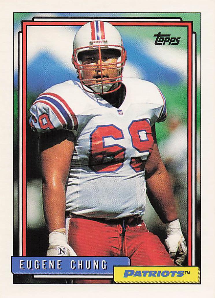1992 Topps Football Eugene Chung #726 Rookie