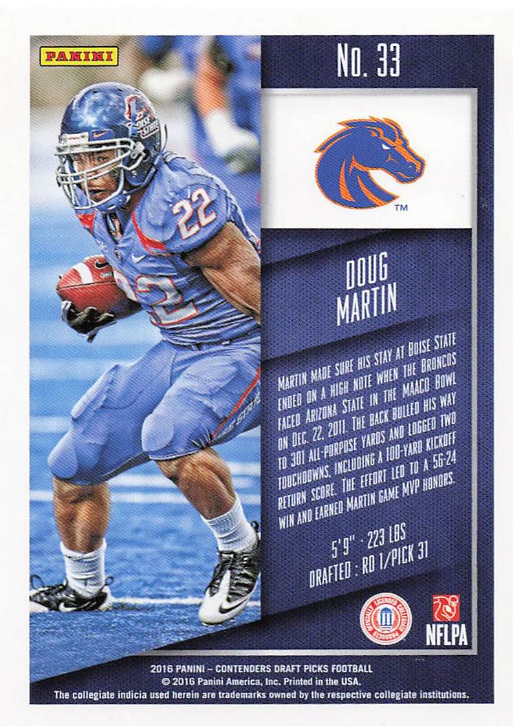 2016 Panini Contenders Draft Picks Football Doug Martin #33