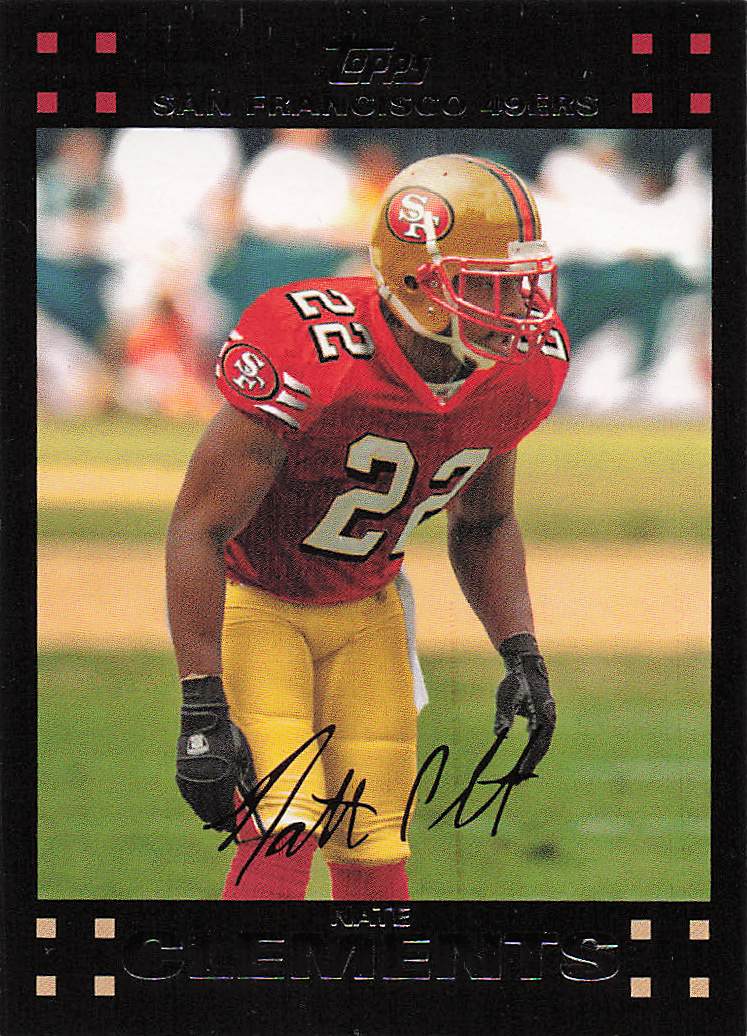 2007 Topps Football Nate Clements #227