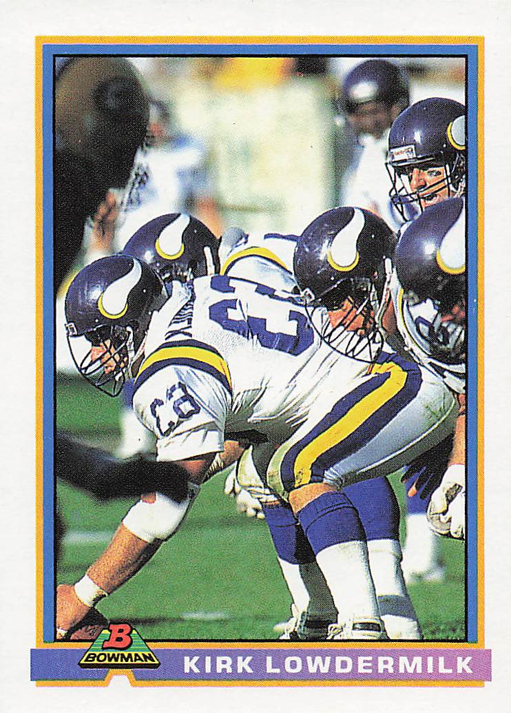 1991 Bowman Football Kirk Lowdermilk #313