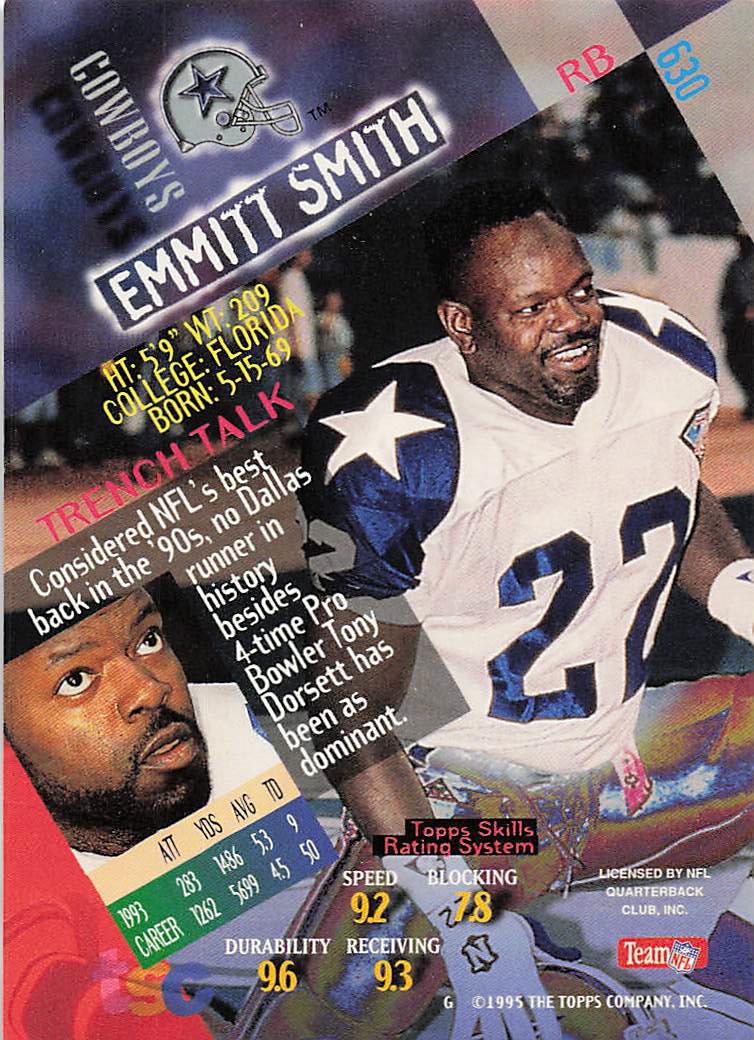 1994 Stadium Club Football Emmitt Smith #630