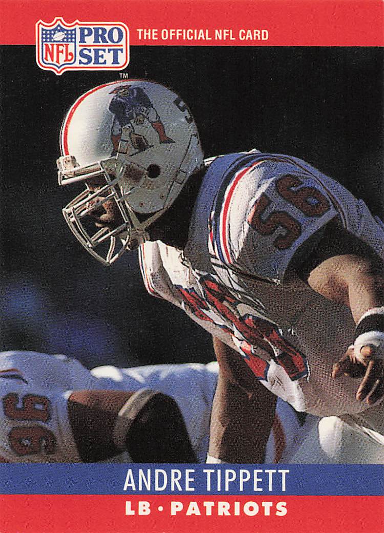 1990 Pro Set Football Andre Tippett #208