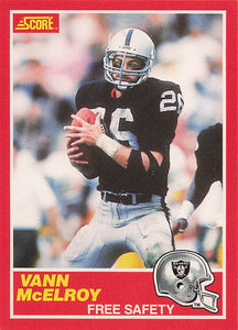 1989 Score Football Vann McElroy #189