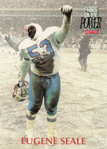 1992 Pro Set Power Football Eugene Seale #153 Rookie
