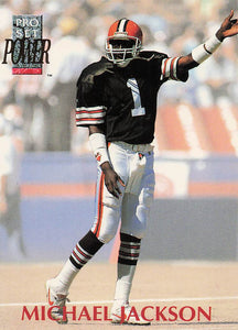 1992 Pro Set Power Football Michael Jackson #101