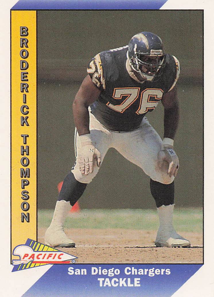 1991 Pacific Football Broderick Thompson #454