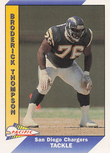 1991 Pacific Football Broderick Thompson #454