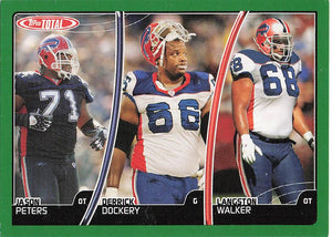 2007 Topps Total Football Langston Walker / Jason Peters / Derrick Dockery #372