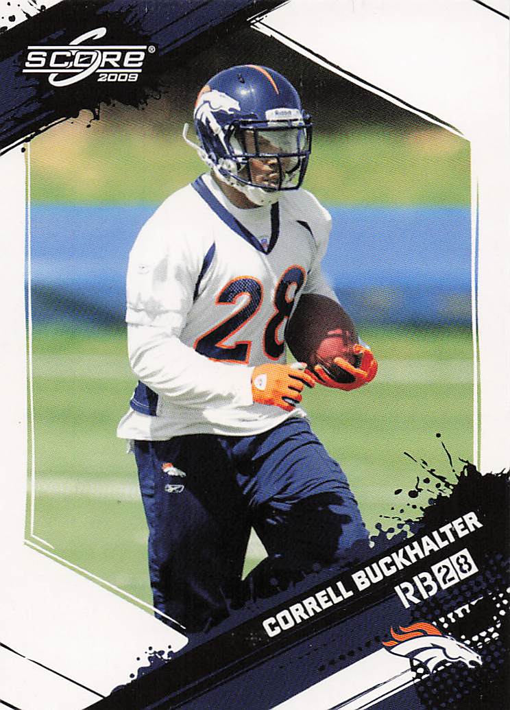 2009 Score Football Correll Buckhalter #220