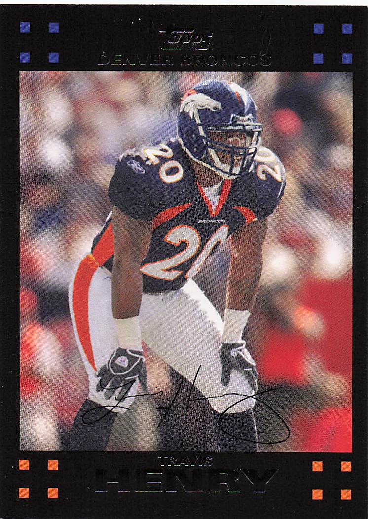 2007 Topps Football Travis Henry #107