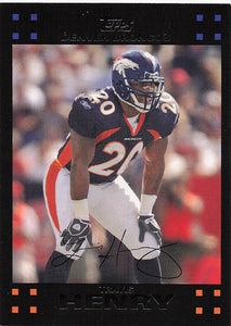 2007 Topps Football Travis Henry #107