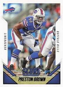 2015 Score Football Preston Brown #106
