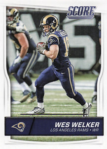 2016 Score Football Wes Welker #294