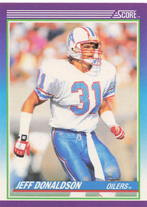 1990 Score Football Jeff Donaldson #131