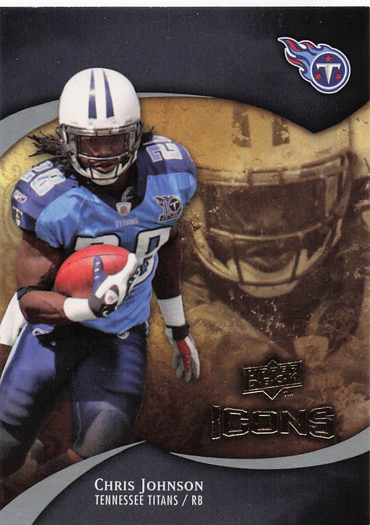 2009 Upper Deck Icons Football Chris Johnson #98